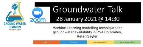 Machine Learning modelling techniques for groundwater availability zoom banner