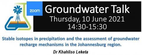 Groundwater talk